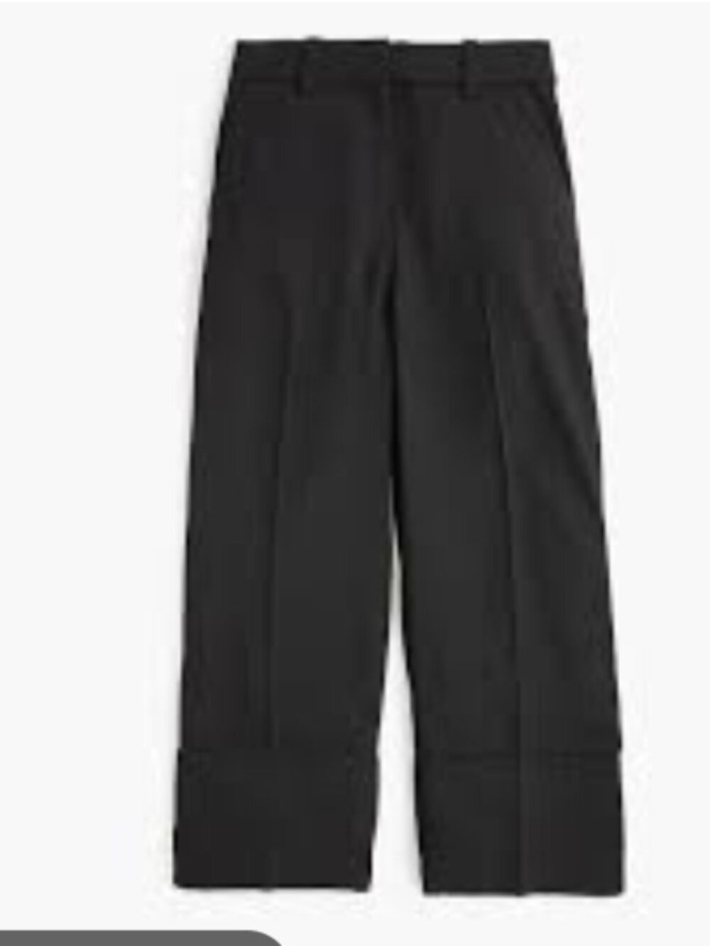 J. Crew Black Cropped Wide Leg Pants in 365 Crepe Size 4